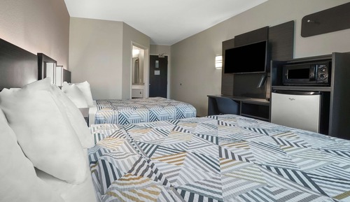 Standard Room, 2 Double Beds, Non Smoking, Refrigerator & Microwave