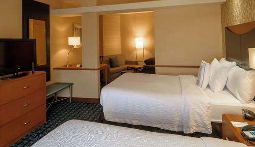 Studio, 2 Double Beds (Mobility/Hearing Accessible, Tub)