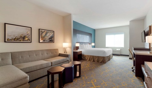 Suite, 1 King Bed with Sofa bed, Non Smoking, Refrigerator & Microwave