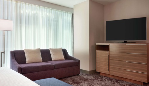 Studio, 1 King Bed, Accessible (Mobility & Hearing, Roll-in Shower)