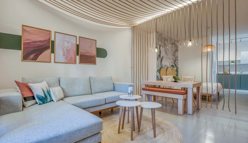 Studio, 1 Double Bed, Kitchenette, Mountain View