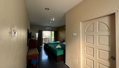 Basic Triple Room, Balcony, Pool View