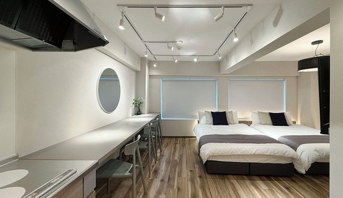 Comfort Studio, 2 Double Beds, Non Smoking, Kitchenette