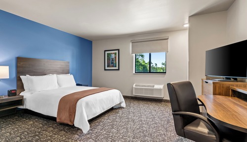 Standard Single Room, 1 Queen Bed, Accessible (Hearing Impaired Roll In Shower)