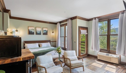 Deluxe Studio Suite, 1 King Bed with Sofa bed, Mountain View