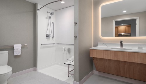 Suite, 1 King Bed, Accessible (Roll-In Shower)