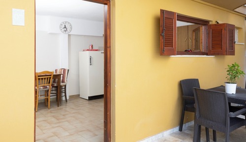 Family Apartment, Kitchen, Courtyard View