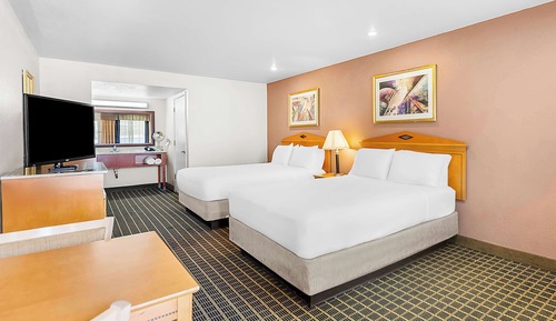 Standard Room, 2 Queen Beds, Non Smoking, Refrigerator & Microwave