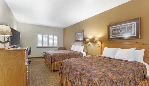 Standard Room, 2 Queen Beds, Refrigerator & Microwave, Pool View
