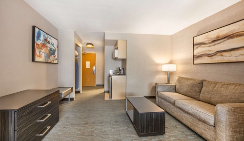 Suite, 2 Queen Beds, Non Smoking, Refrigerator & Microwave (with Single Sofabed)
