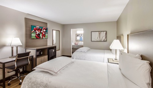 Premium Room, 2 Double Beds (Upgraded Bedding & Snack, Smoke Free)