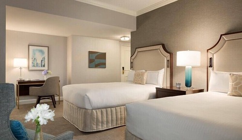 Deluxe Double Room, 2 Double Beds, Accessible, Non Smoking (Roll-In Shower, Hearing Accessible)