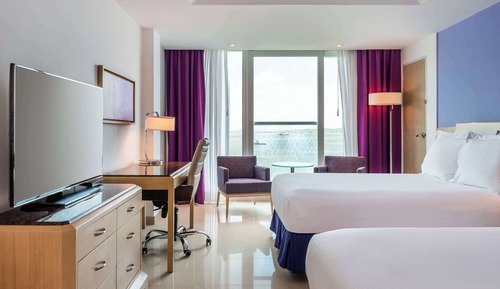 Room, 2 Queen Beds, Accessible, Ocean View (Roll-In Shower)