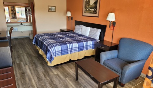 Standard Room, 1 King Bed, Smoking, Refrigerator & Microwave