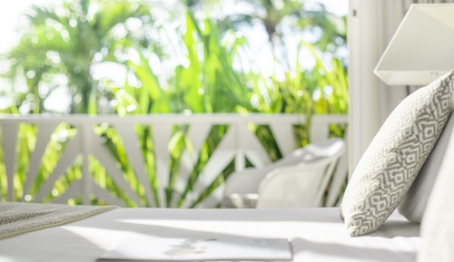 Bungalow Standard avec lits jumeaux, terrasse, côté jardin