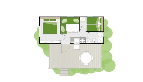 Standard Mobile Home, 2 Bedrooms