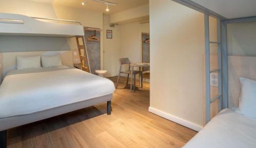 Family Room with One Double Bed and Two Single Beds