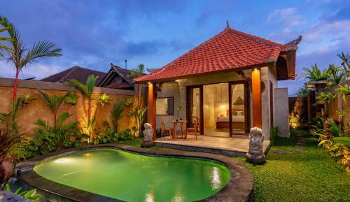 Rice Field View Private Pool Villa With Benefits