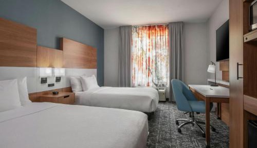 Queen Room with Two Queen Beds and Roll-in Shower - Mobility and Hearing Accessible