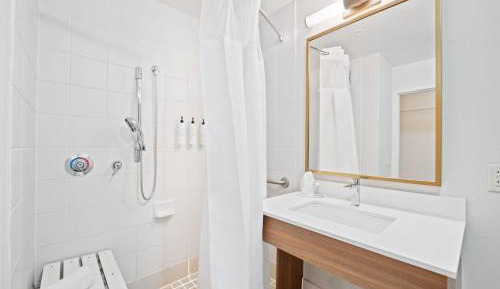 King Room with Roll-in Shower - Mobility and Hearing Accessible