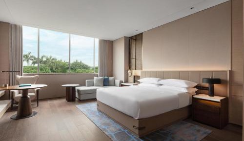 Deluxe, Guest room, 1 King, City view
