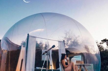 BUBBLE EXPERIENCE ANDROMEDA with external Jacuzzi