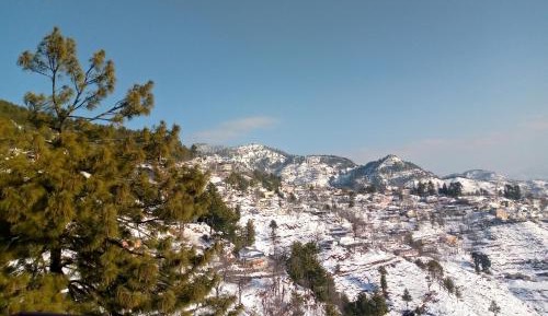 Family Room with Mountain View