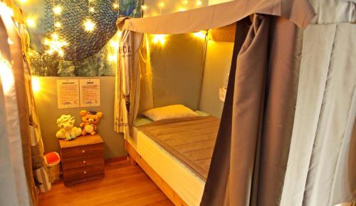 Single Bed in Female Dormitory Room