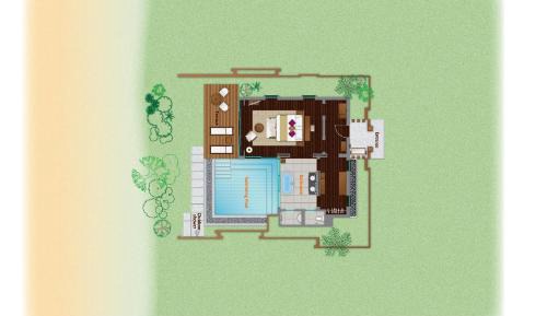 Beach Access Pool Villa