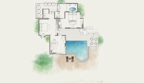 Two-bedroom Beachfront Family Pool Villa