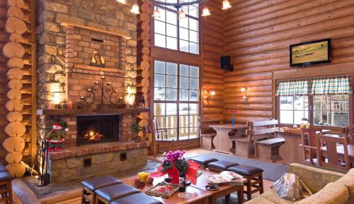 Two Story Chalet with fireplace