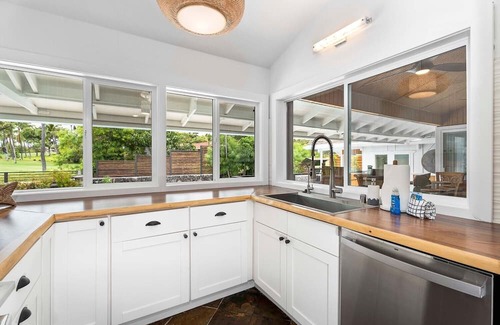 Keauhou House | Manukai Hale: Luxe Golf View, Pool, Boho Charm, & Prime Location Near Heeia Bay