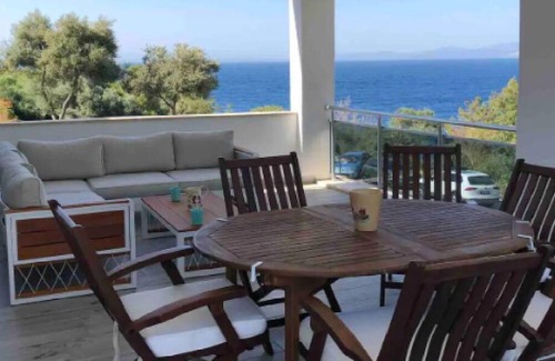 Gundogan Villa | In Gundogan, with private beach and social facilities an upfront seaside villa.