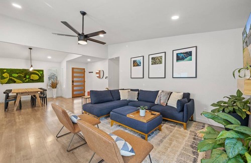 Austin House | ATX Oasis Home w/Pool, Workspaces & Large Backyard