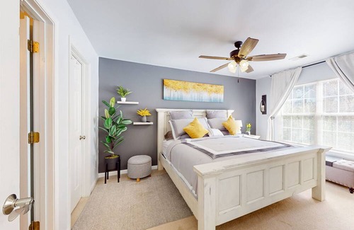 Carolina Forest House | Charming & sunlit retreat with pool, patio, courts, & gym - near golf & beaches, dog-friendly