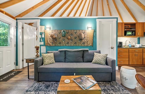 Rawley Springs Cabin | Waterfront Yurt at Rawley Retreats