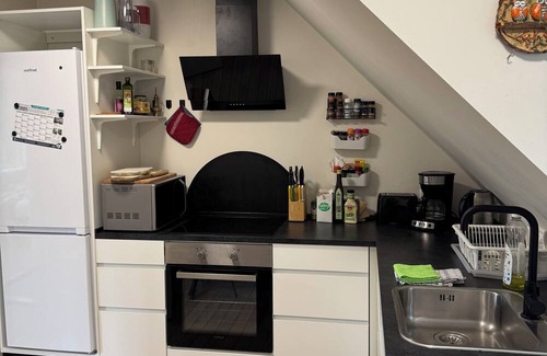 Odense Apartment | Elegant Odense Retreat – Rooftop Views & Room for 7