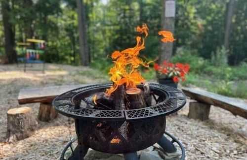 Sidney RV Rental | Stay Wild | Cozy A-Frame Cabin & Glamping Escape