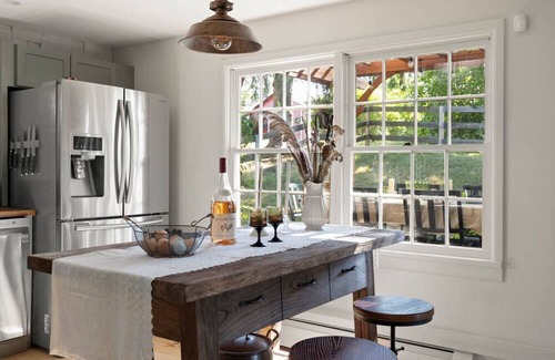 Hollowville House | Renovated Stylish Farmhouse with Pond and Fire Pit Near Hudson