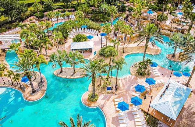 Modern Condo with Large Outdoor Patio. Reunion Resort Water Park Access near Disney at Spectrum Resort Orlando by Rentyl – B16 #137