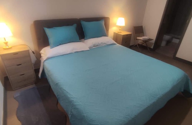 New apartment in Ñuñoa with Limite Providencia has 2D/2B, floor 1 w/garden.