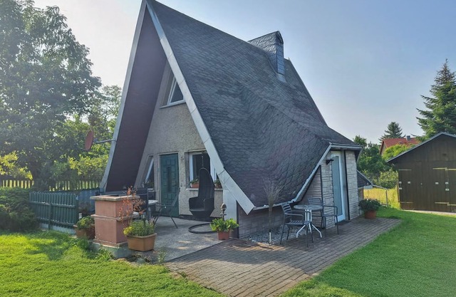 Cozy Finnish cabin with fireplace in the Harz