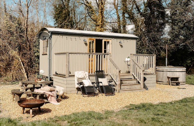 A riverside hideaway made for two. Nestled in a peaceful glade beside the gentle River Ceiriog.