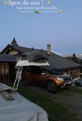 Place for camping car at leysin