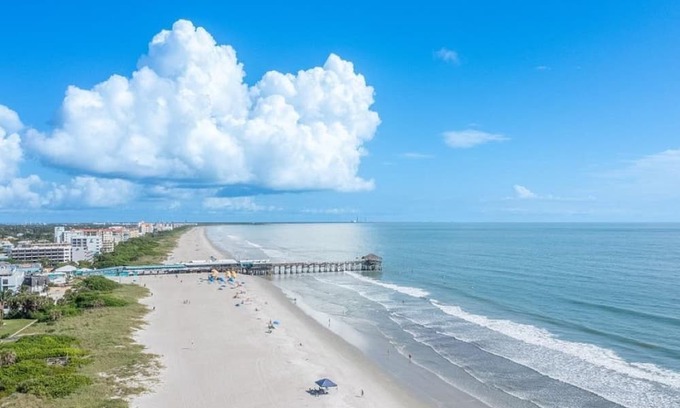 Cocoa Beach Condo | Barefoot Beach Bungalow: 1B Oceanfront Complex by World Famous Cocoa Beach Pier
