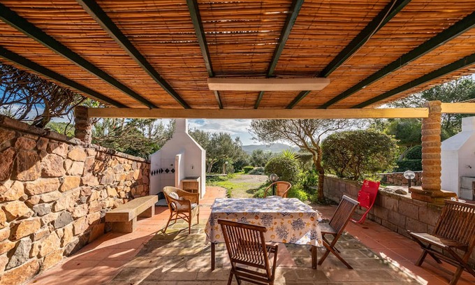 Sant'Antioco Villa | Villa Ambra with Mountain View, Private Garden & Terraces