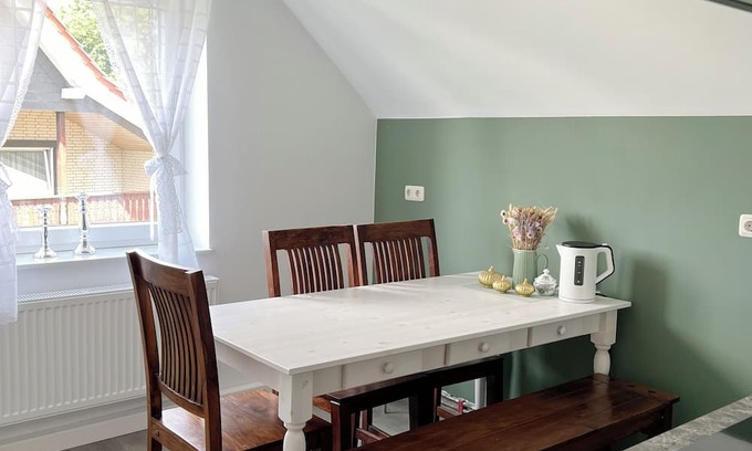 Salzhemmendorf Apartment | Freshly renovated "Buntspecht" vacation apartment for 2 people with a view of the Ith