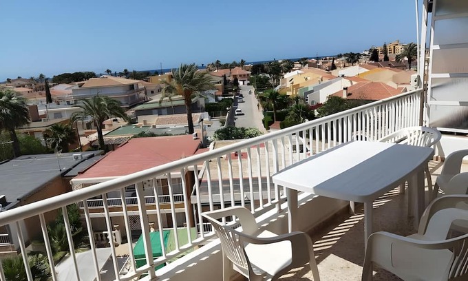 Puerto de Mazarron Apartment | Apartment 'Bahía Mar' with Sea View, Private Terrace and Wi-Fi