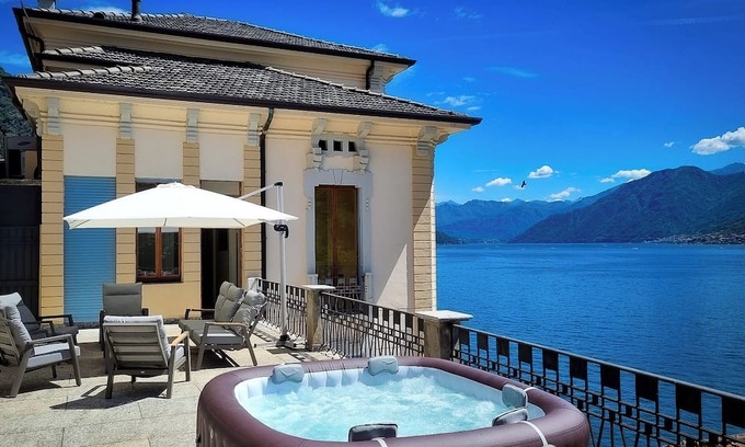 Argegno Villa | Villa Celeste Lake Como - newly renovated grand villa with panoramic lake view