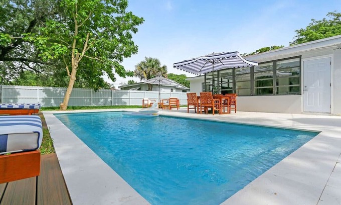 North Miami House | Charming 4BR Oasis with Saltwater Pool & Parking